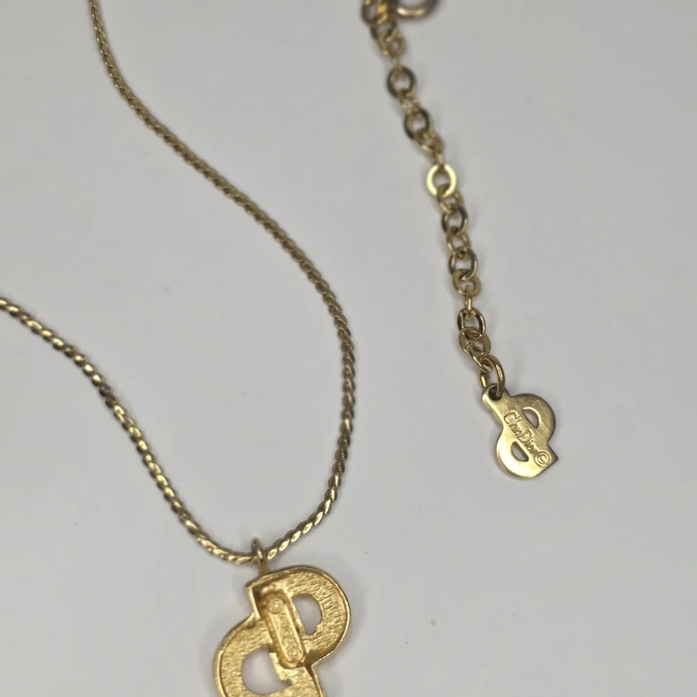 Authentic Christian Dior CD Logo Necklace - Picture 4 of 5